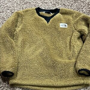 North Face kids campshire crew Sherpa fleece pullover sz 7-8